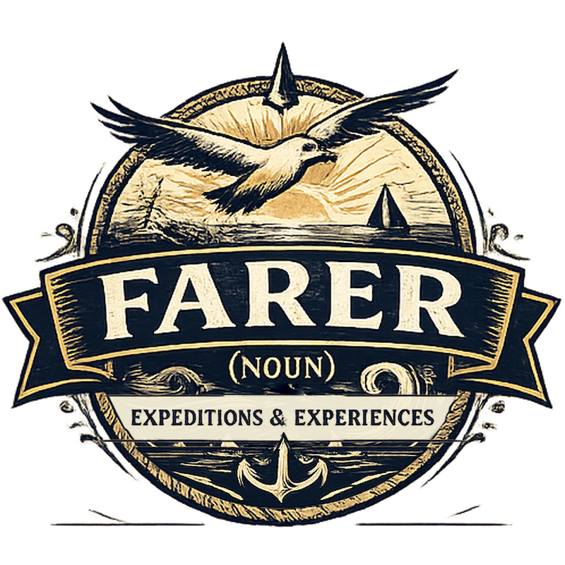 Farer [noun] logo - One who must go Experience